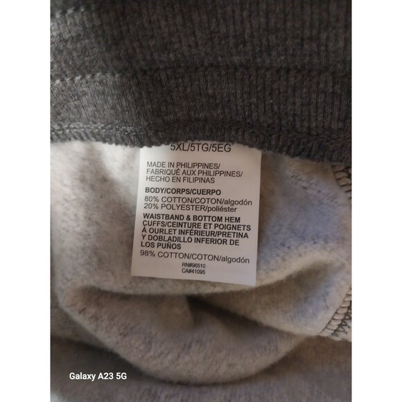 Under Armour Men's UA Rival Fleece Joggers 5XL Gray Tapered Leg Athleisure - Picture 8 of 9